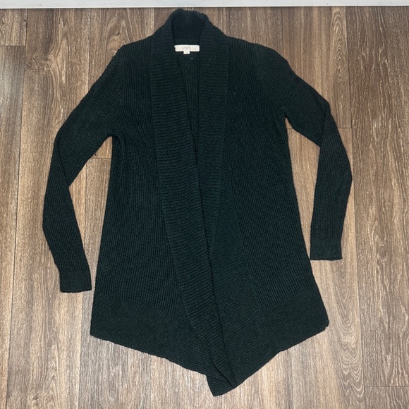 LOFT Dark Green Cardigan Sweater Women’s Size XS - Picture 1 of 8